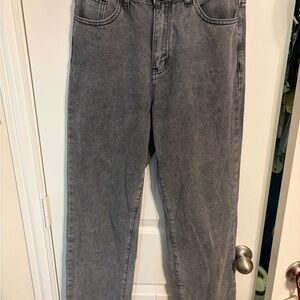 SHEIN Gray Straight Leg Jeans